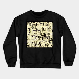 Decorator 2021 Blocks Black on Cream 5748 Crewneck Sweatshirt